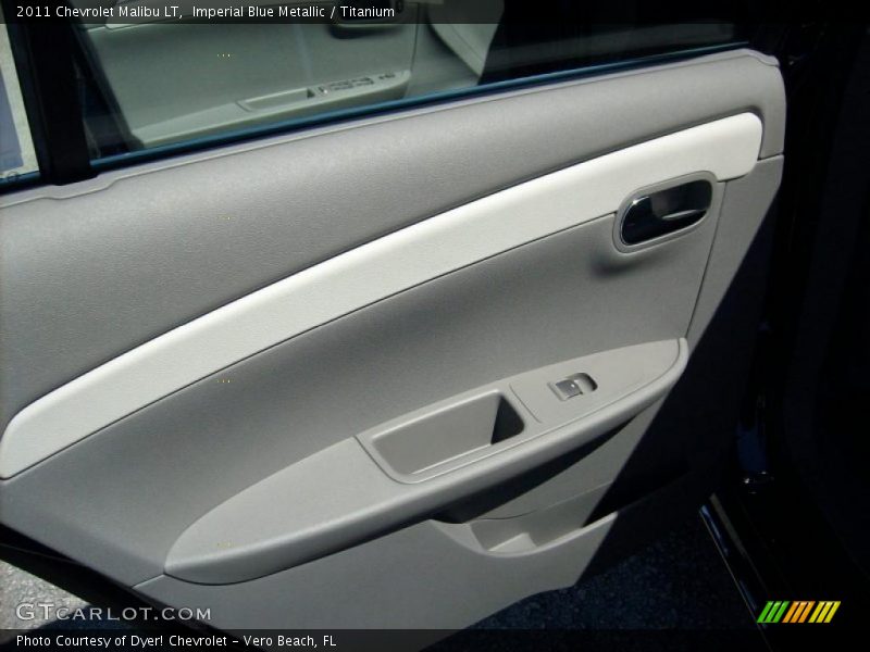 Imperial Blue Metallic / Titanium 2011 Chevrolet Malibu LT