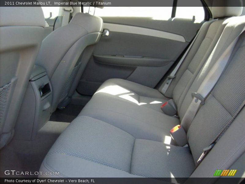 Imperial Blue Metallic / Titanium 2011 Chevrolet Malibu LT