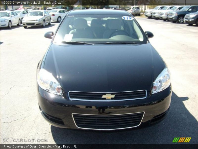 Black / Gray 2011 Chevrolet Impala LS