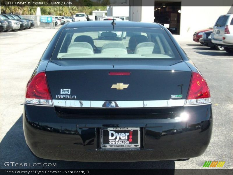 Black / Gray 2011 Chevrolet Impala LS