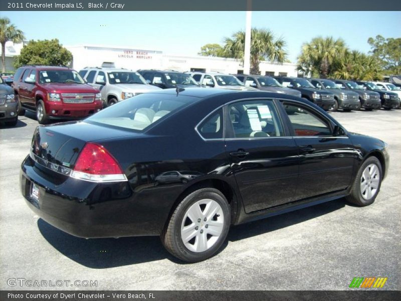 Black / Gray 2011 Chevrolet Impala LS