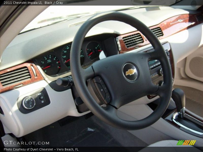 Black / Gray 2011 Chevrolet Impala LS