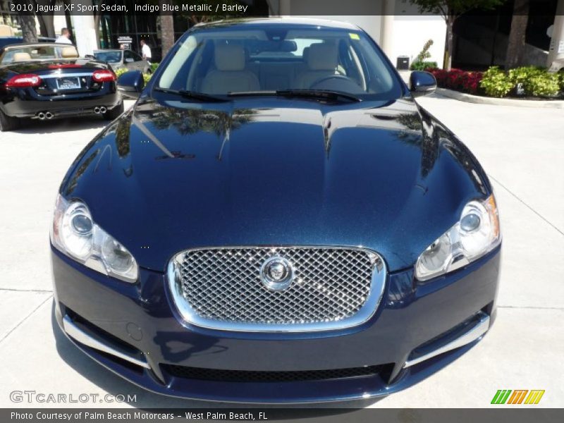 Indigo Blue Metallic / Barley 2010 Jaguar XF Sport Sedan