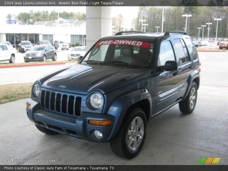 Atlantic Blue Pearl / Light Taupe/Taupe 2004 Jeep Liberty Limited 4x4