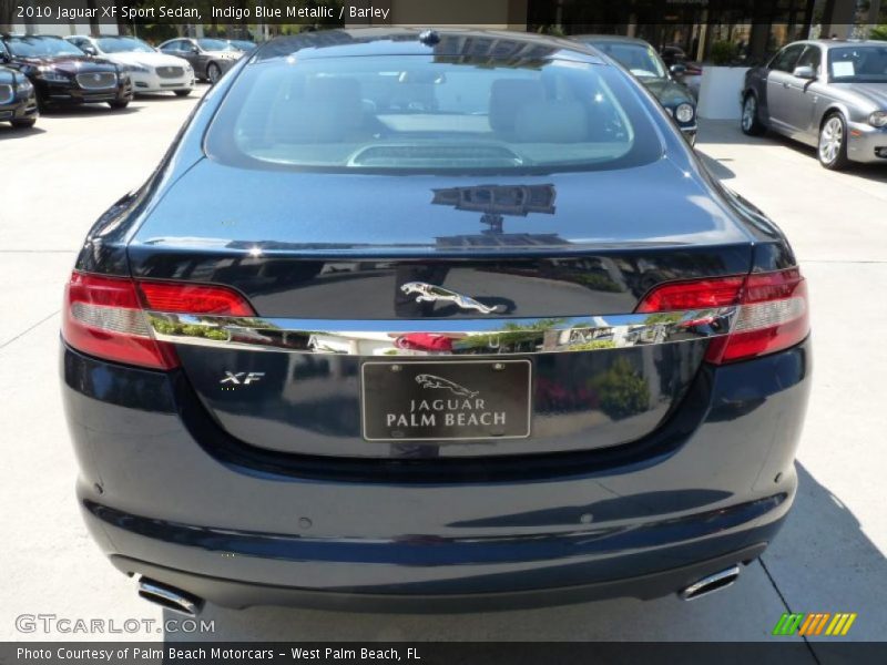 Indigo Blue Metallic / Barley 2010 Jaguar XF Sport Sedan