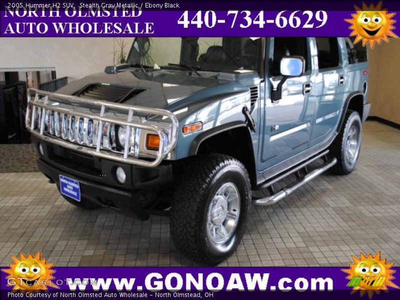 Stealth Gray Metallic / Ebony Black 2005 Hummer H2 SUV