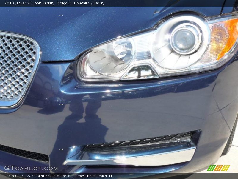 Indigo Blue Metallic / Barley 2010 Jaguar XF Sport Sedan