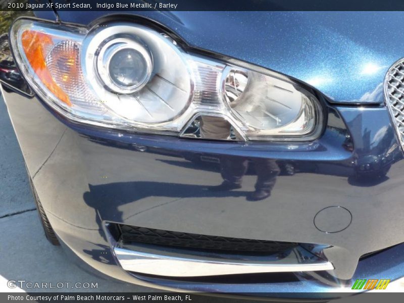 Indigo Blue Metallic / Barley 2010 Jaguar XF Sport Sedan