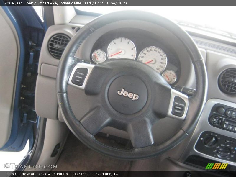 Atlantic Blue Pearl / Light Taupe/Taupe 2004 Jeep Liberty Limited 4x4
