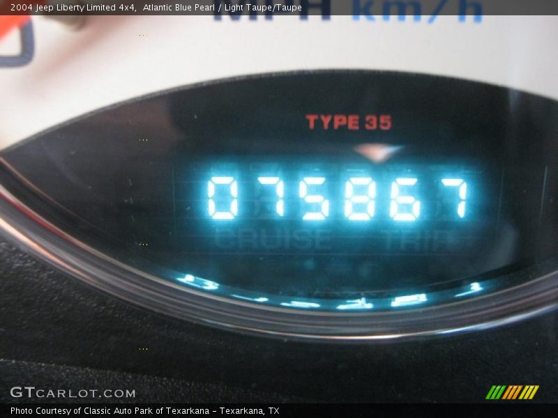 Atlantic Blue Pearl / Light Taupe/Taupe 2004 Jeep Liberty Limited 4x4