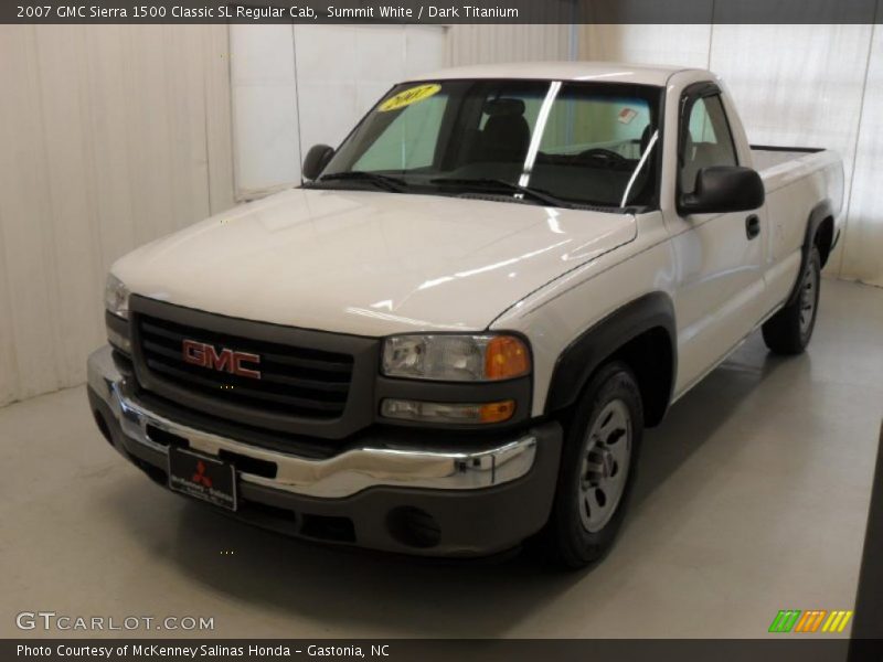 Summit White / Dark Titanium 2007 GMC Sierra 1500 Classic SL Regular Cab