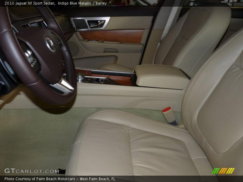 Indigo Blue Metallic / Barley 2010 Jaguar XF Sport Sedan
