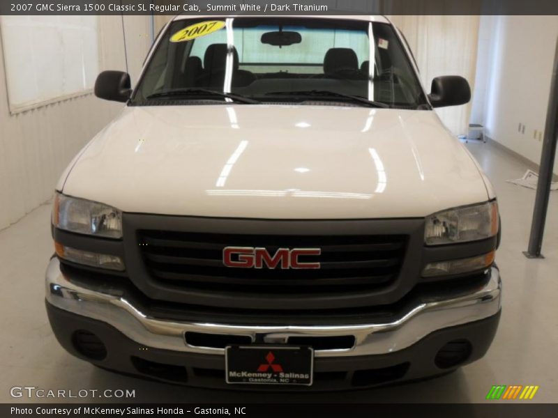 Summit White / Dark Titanium 2007 GMC Sierra 1500 Classic SL Regular Cab
