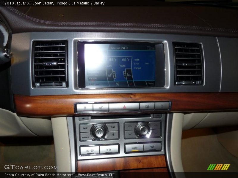 Indigo Blue Metallic / Barley 2010 Jaguar XF Sport Sedan