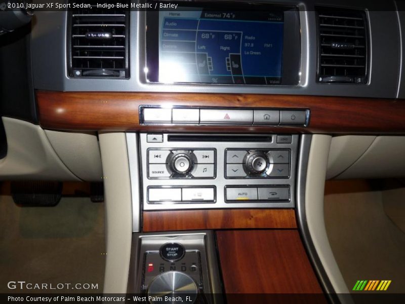 Indigo Blue Metallic / Barley 2010 Jaguar XF Sport Sedan
