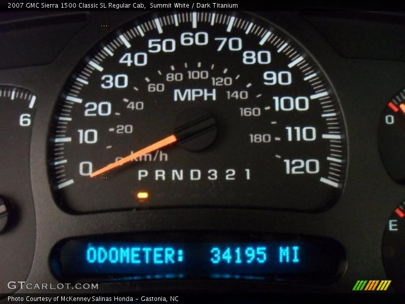 Summit White / Dark Titanium 2007 GMC Sierra 1500 Classic SL Regular Cab