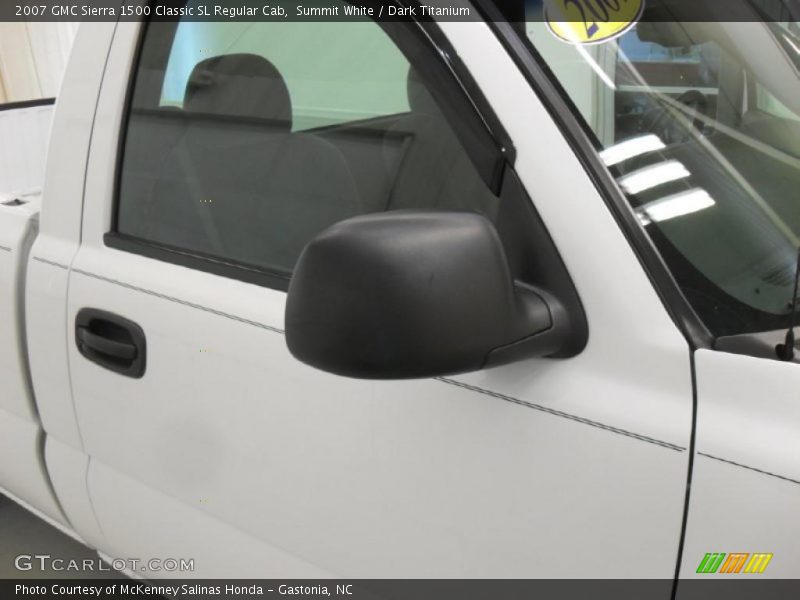 Summit White / Dark Titanium 2007 GMC Sierra 1500 Classic SL Regular Cab