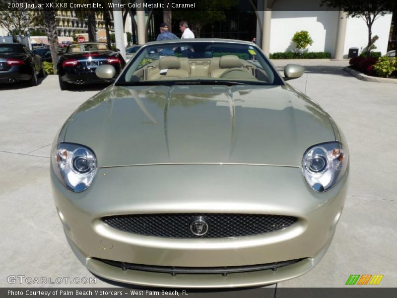 Winter Gold Metallic / Caramel 2008 Jaguar XK XK8 Convertible