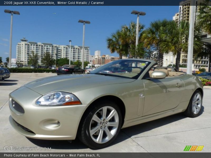 Front 3/4 View of 2008 XK XK8 Convertible