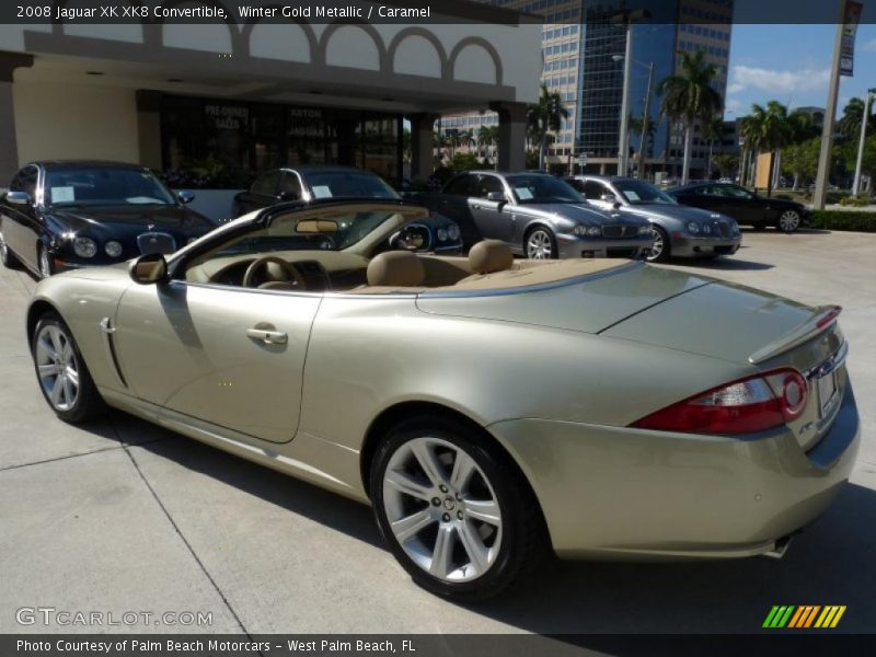 Winter Gold Metallic / Caramel 2008 Jaguar XK XK8 Convertible