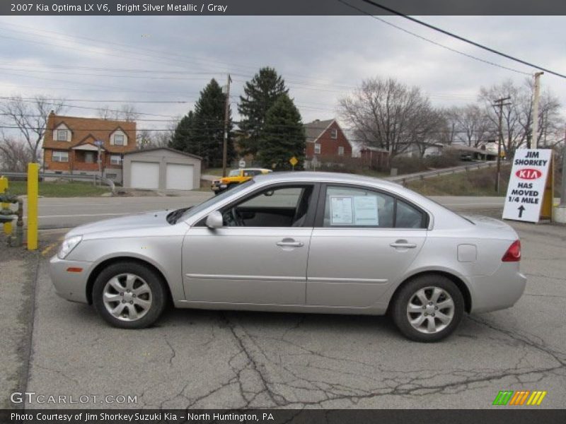 Bright Silver Metallic / Gray 2007 Kia Optima LX V6