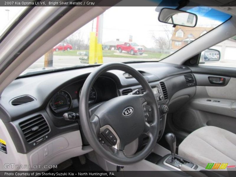 Bright Silver Metallic / Gray 2007 Kia Optima LX V6