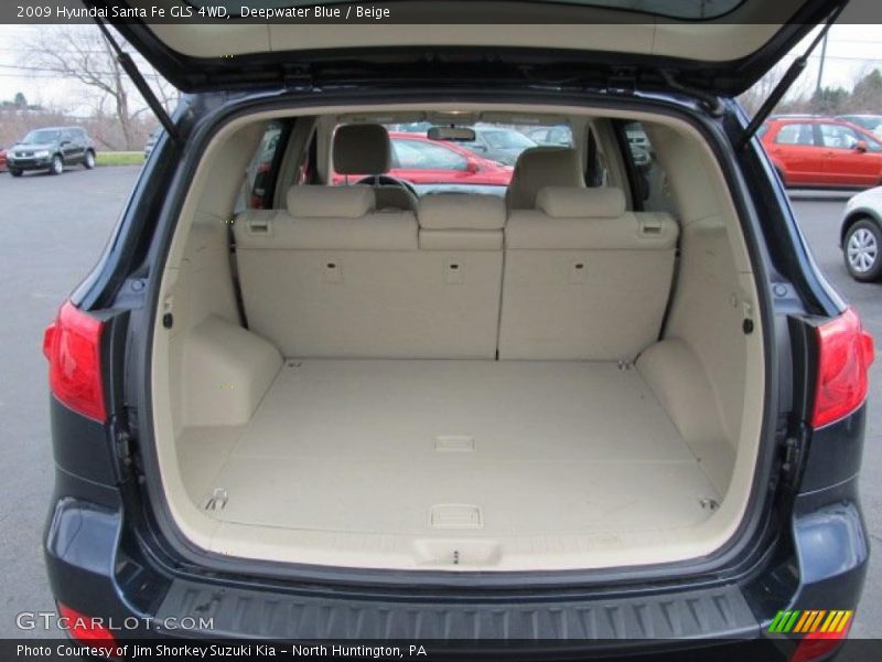 Deepwater Blue / Beige 2009 Hyundai Santa Fe GLS 4WD