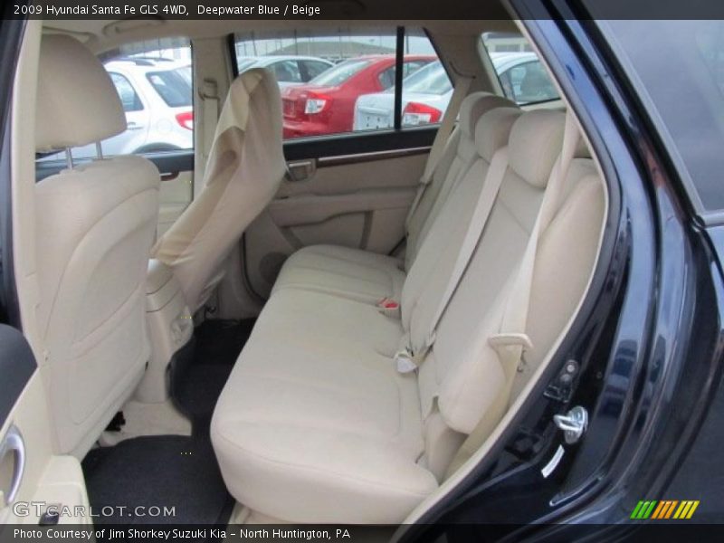 Deepwater Blue / Beige 2009 Hyundai Santa Fe GLS 4WD