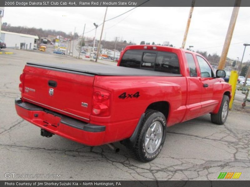 Flame Red / Medium Slate Gray 2006 Dodge Dakota SLT Club Cab 4x4