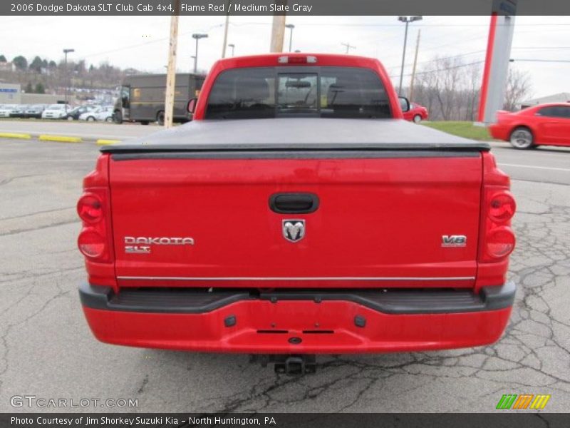 Flame Red / Medium Slate Gray 2006 Dodge Dakota SLT Club Cab 4x4