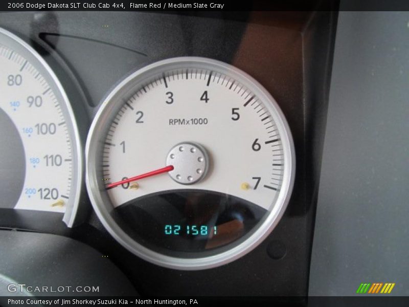 Flame Red / Medium Slate Gray 2006 Dodge Dakota SLT Club Cab 4x4
