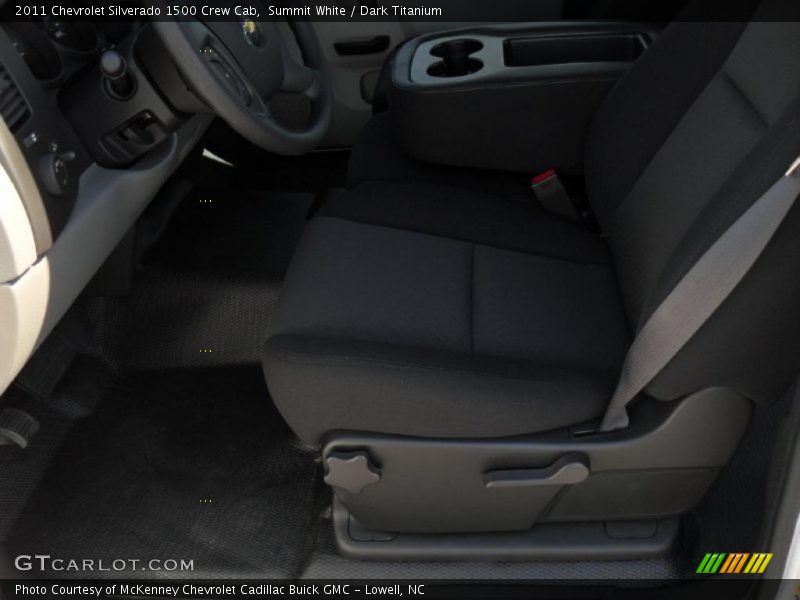 Summit White / Dark Titanium 2011 Chevrolet Silverado 1500 Crew Cab