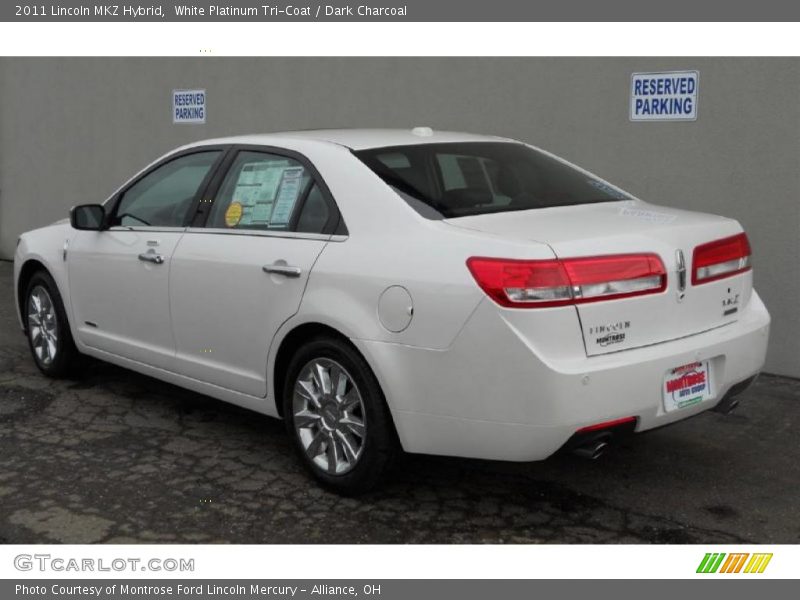 White Platinum Tri-Coat / Dark Charcoal 2011 Lincoln MKZ Hybrid
