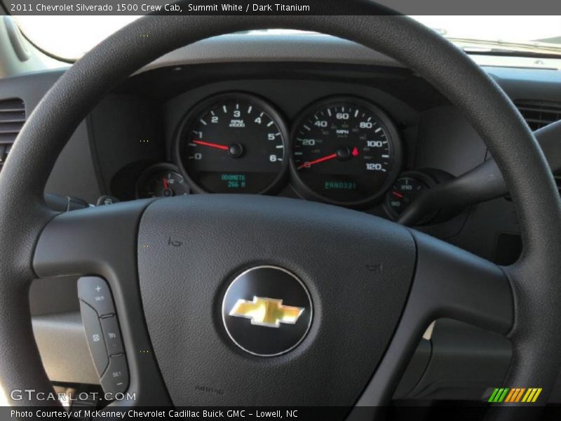 Summit White / Dark Titanium 2011 Chevrolet Silverado 1500 Crew Cab