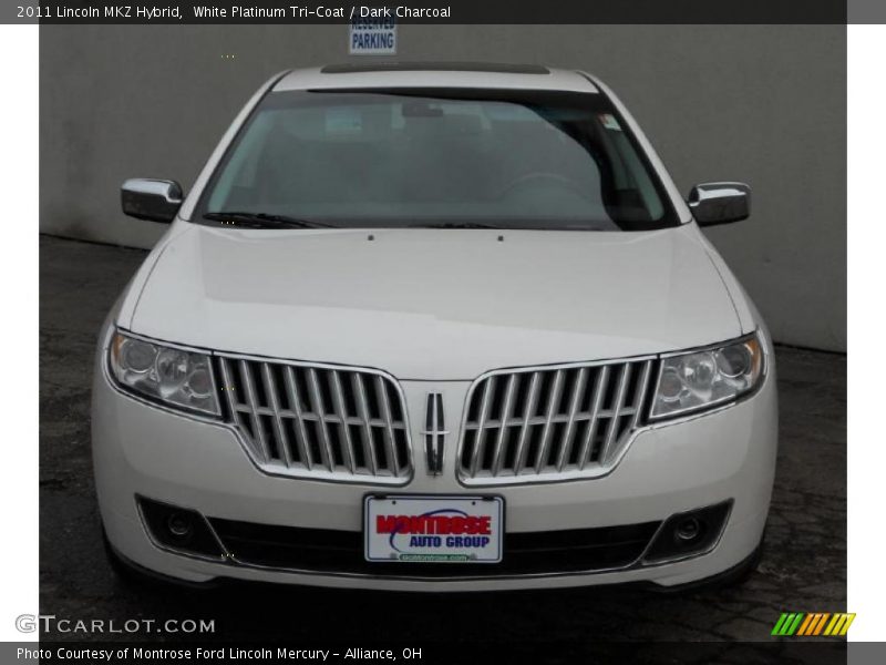 White Platinum Tri-Coat / Dark Charcoal 2011 Lincoln MKZ Hybrid
