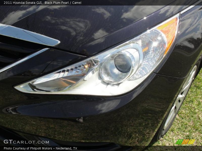 Black Plum Pearl / Camel 2011 Hyundai Sonata GLS