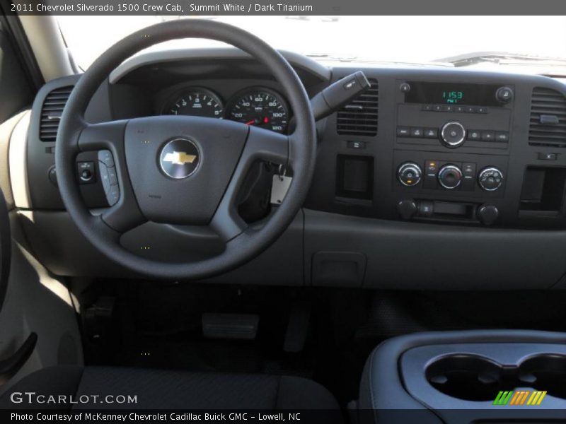Summit White / Dark Titanium 2011 Chevrolet Silverado 1500 Crew Cab