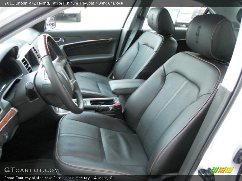White Platinum Tri-Coat / Dark Charcoal 2011 Lincoln MKZ Hybrid