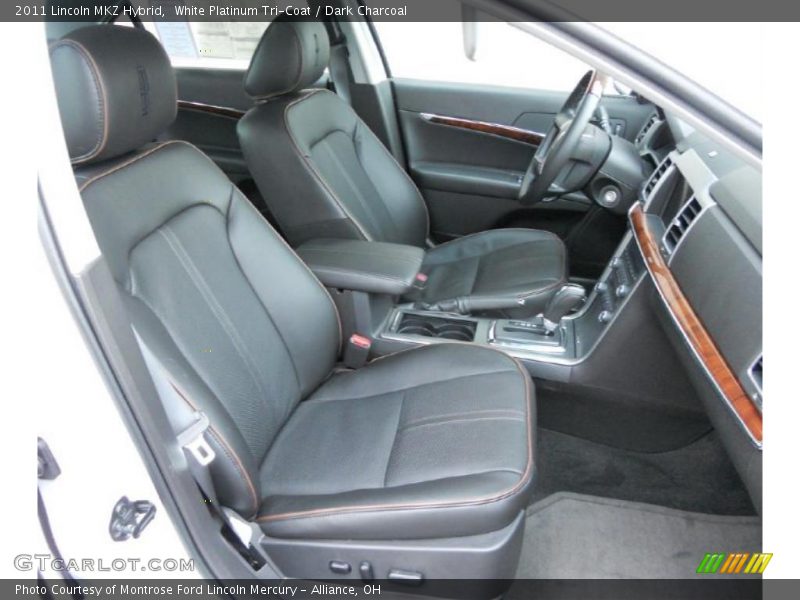White Platinum Tri-Coat / Dark Charcoal 2011 Lincoln MKZ Hybrid
