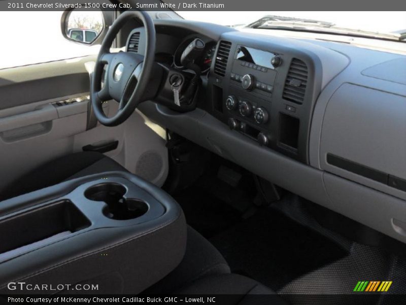 Summit White / Dark Titanium 2011 Chevrolet Silverado 1500 Crew Cab