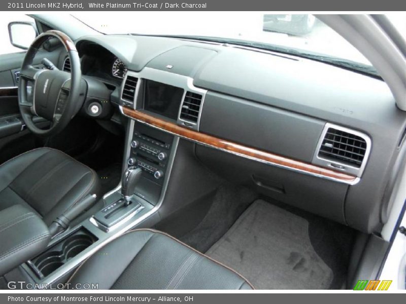 White Platinum Tri-Coat / Dark Charcoal 2011 Lincoln MKZ Hybrid