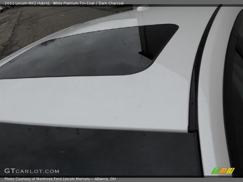 White Platinum Tri-Coat / Dark Charcoal 2011 Lincoln MKZ Hybrid