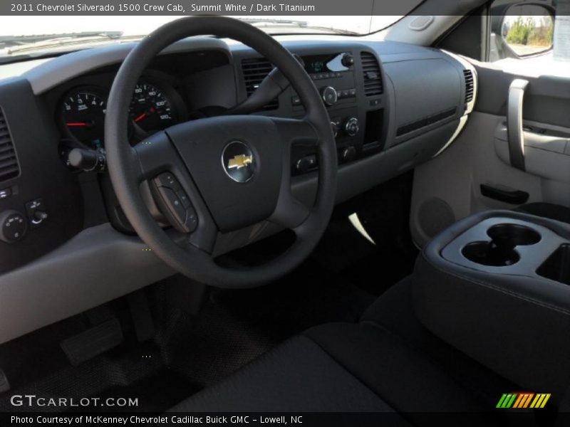 Summit White / Dark Titanium 2011 Chevrolet Silverado 1500 Crew Cab