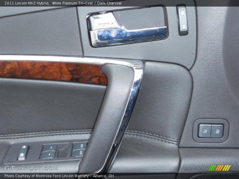 White Platinum Tri-Coat / Dark Charcoal 2011 Lincoln MKZ Hybrid
