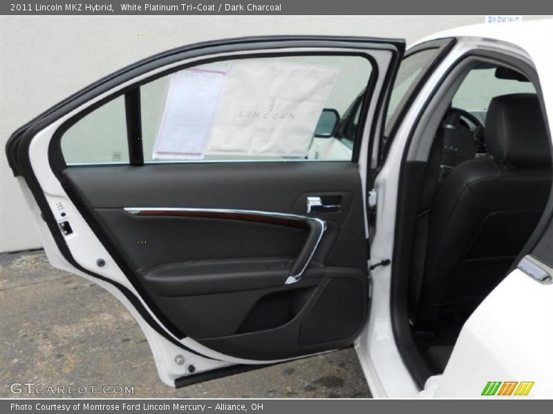 White Platinum Tri-Coat / Dark Charcoal 2011 Lincoln MKZ Hybrid