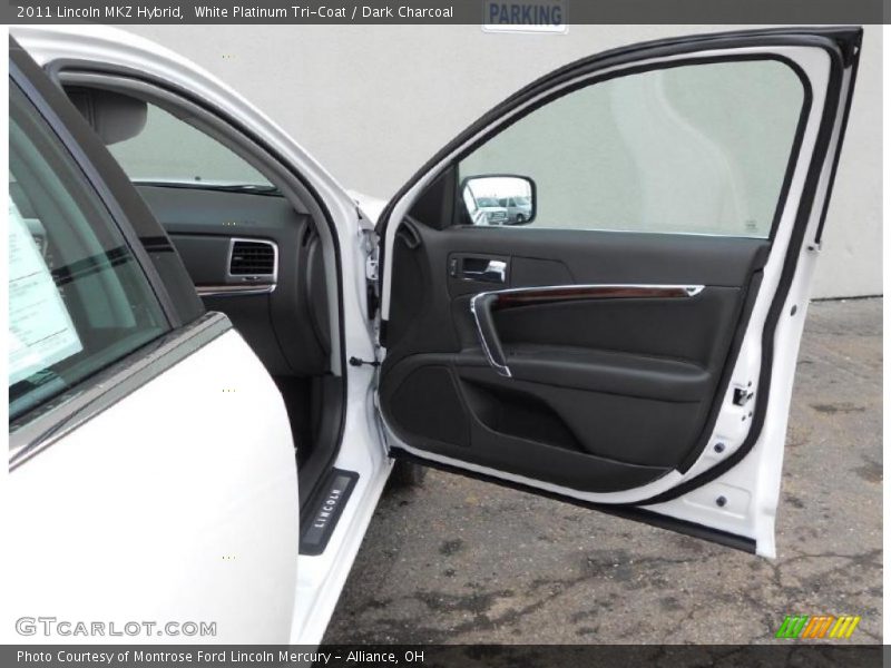 White Platinum Tri-Coat / Dark Charcoal 2011 Lincoln MKZ Hybrid