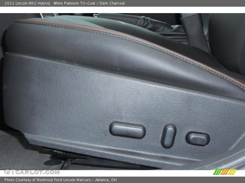 White Platinum Tri-Coat / Dark Charcoal 2011 Lincoln MKZ Hybrid
