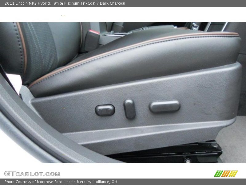 White Platinum Tri-Coat / Dark Charcoal 2011 Lincoln MKZ Hybrid