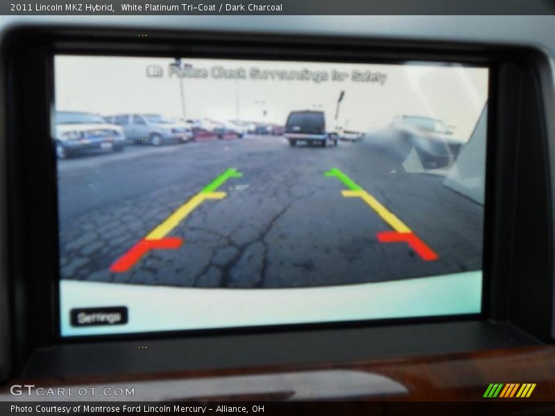 White Platinum Tri-Coat / Dark Charcoal 2011 Lincoln MKZ Hybrid