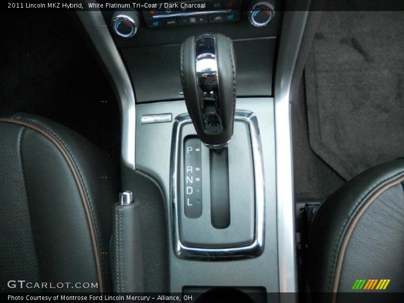 White Platinum Tri-Coat / Dark Charcoal 2011 Lincoln MKZ Hybrid